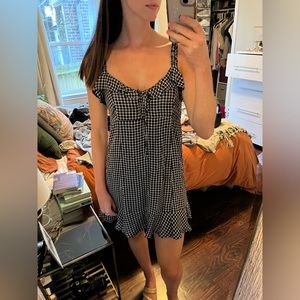 Black and White Gingham Dress